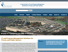 Tablet Screenshot of crystal-management.com